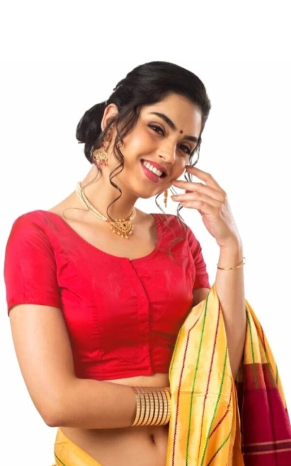 women cotton blouse moti work - Image 2