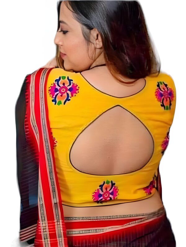 Women Embroidered cotton Readymade  Saree Blouse
